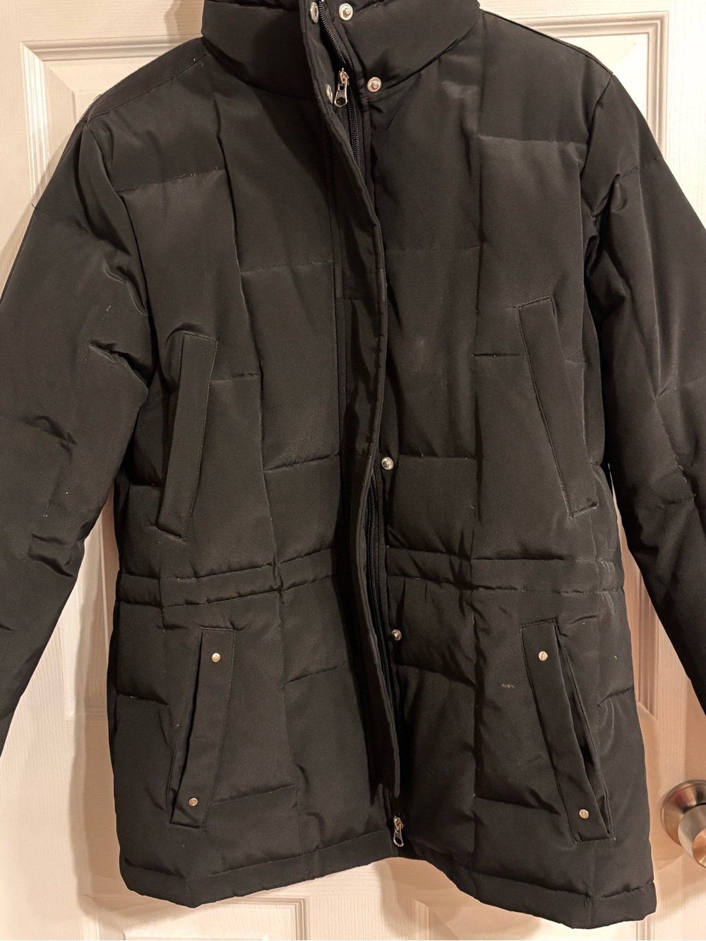 Larry Levine Women’s Black Puffer Coat Size Small
